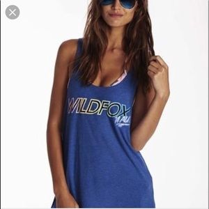 WILDFOX || $70 Maui Blue Tank Top